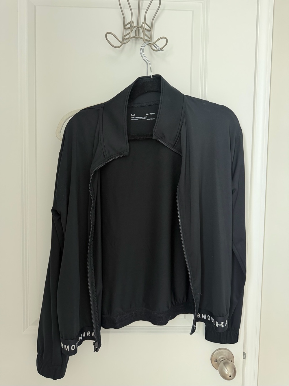 Under Armour Black Zip-Front Lightweight Bomber Jacket